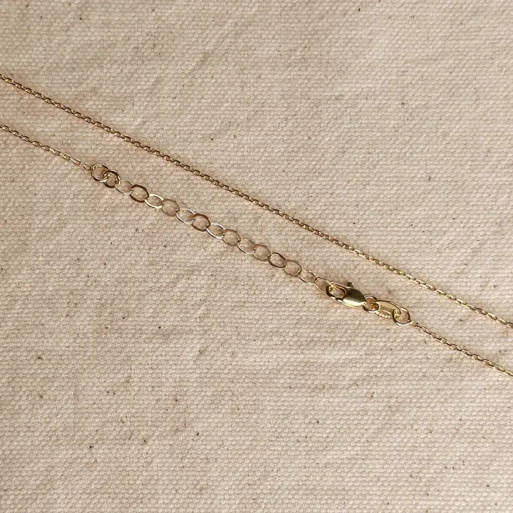 Gold Curb Chain with Pressed Details