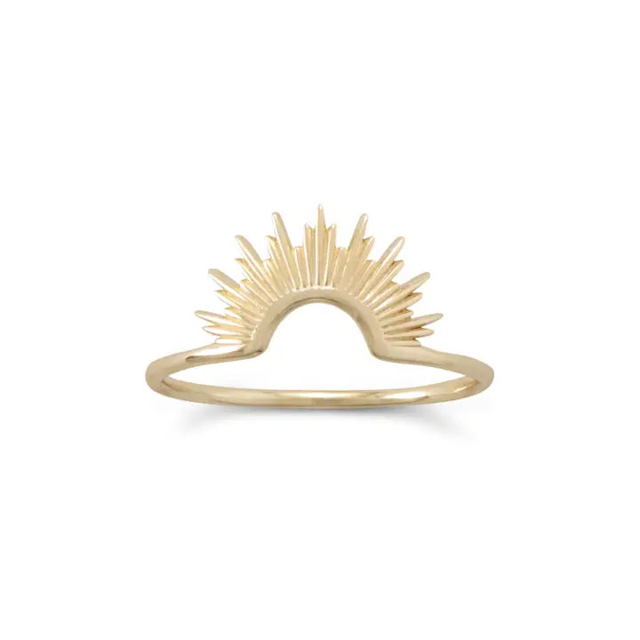 Gold Sunburst Ring