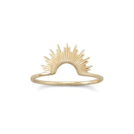 Gold Sunburst Ring