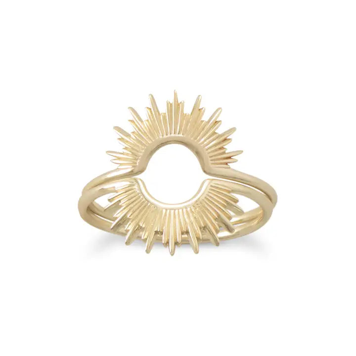 Gold Sunburst Ring